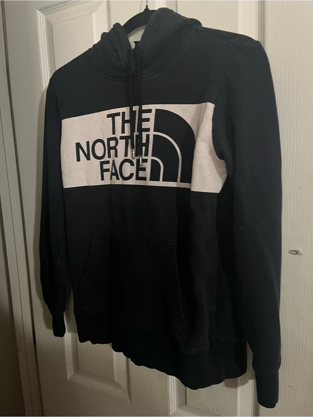 Women's The North Face Black Hoodie with White Logo